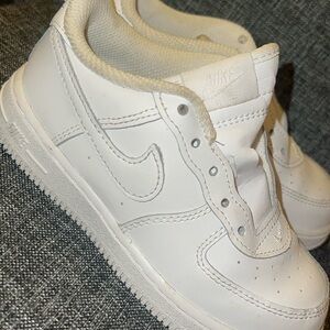 Nike All-White Leather Sneakers